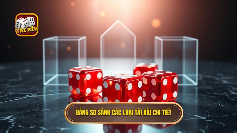 Bảng so sánh các loại tài xỉu đổi thưởng chi tiết